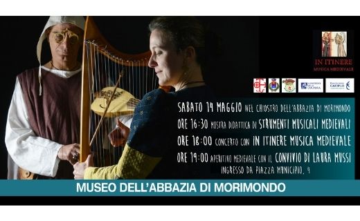 Esposizione didattica strumenti medievali concerto con In Itinere Musica Medievale e aperitivo